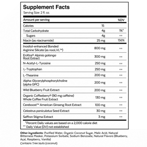 QUALIA NOOTROPIC ENERGY SHOT - Image 3