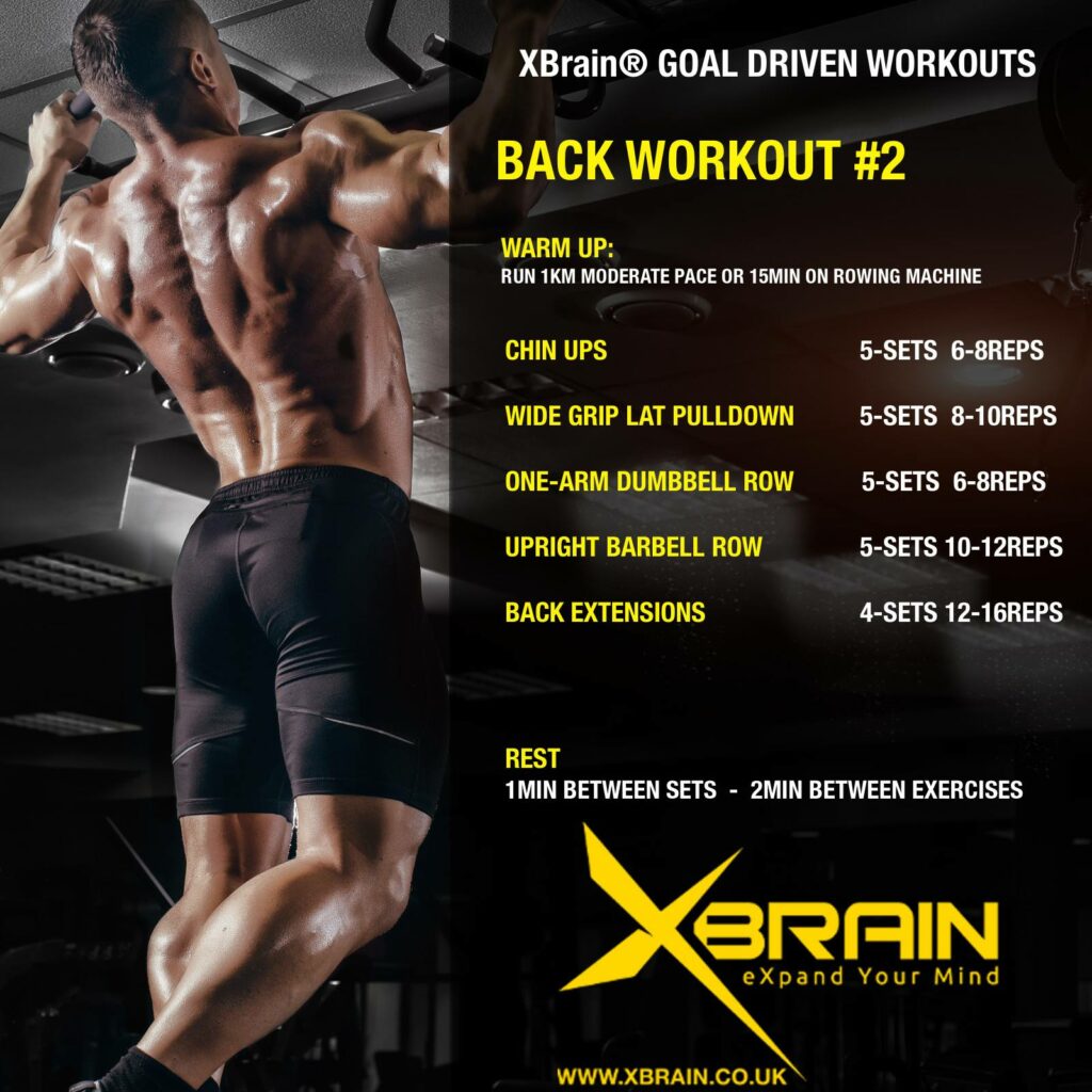 XBRAIN GOAL DRIVEN WORKOUTS – BACK WORKOUT #2 1 back workout 2