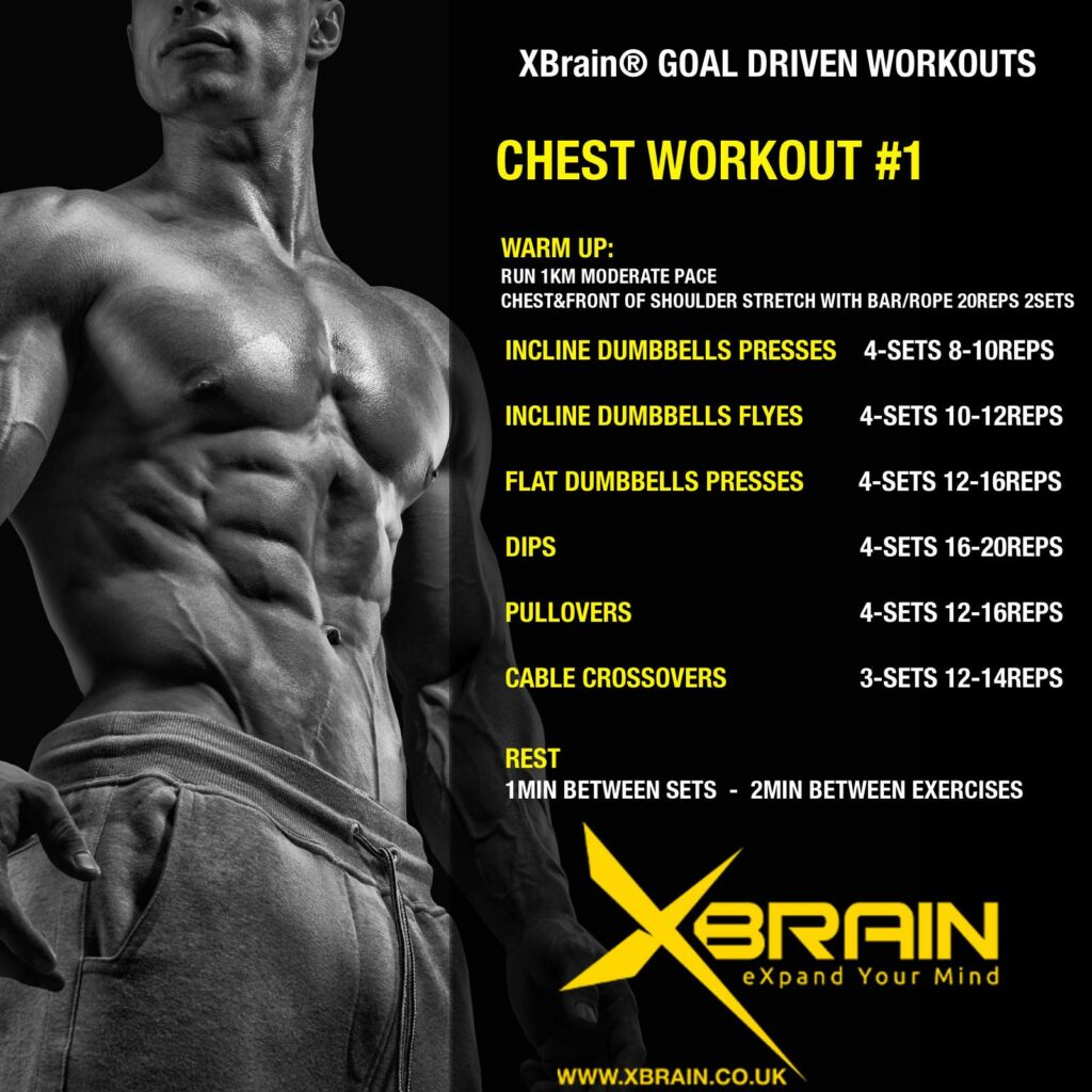XBrain Goal Driven Workouts 1 chest workout 1
