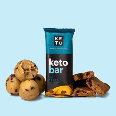 Perfect Keto Bars Chocolate Chip Cookie Dough - 12 Bars