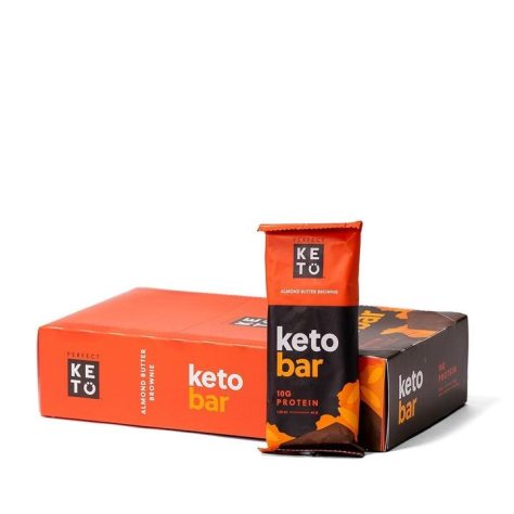 Perfect Keto Bars Almond Butter Brownie - 12 Bars