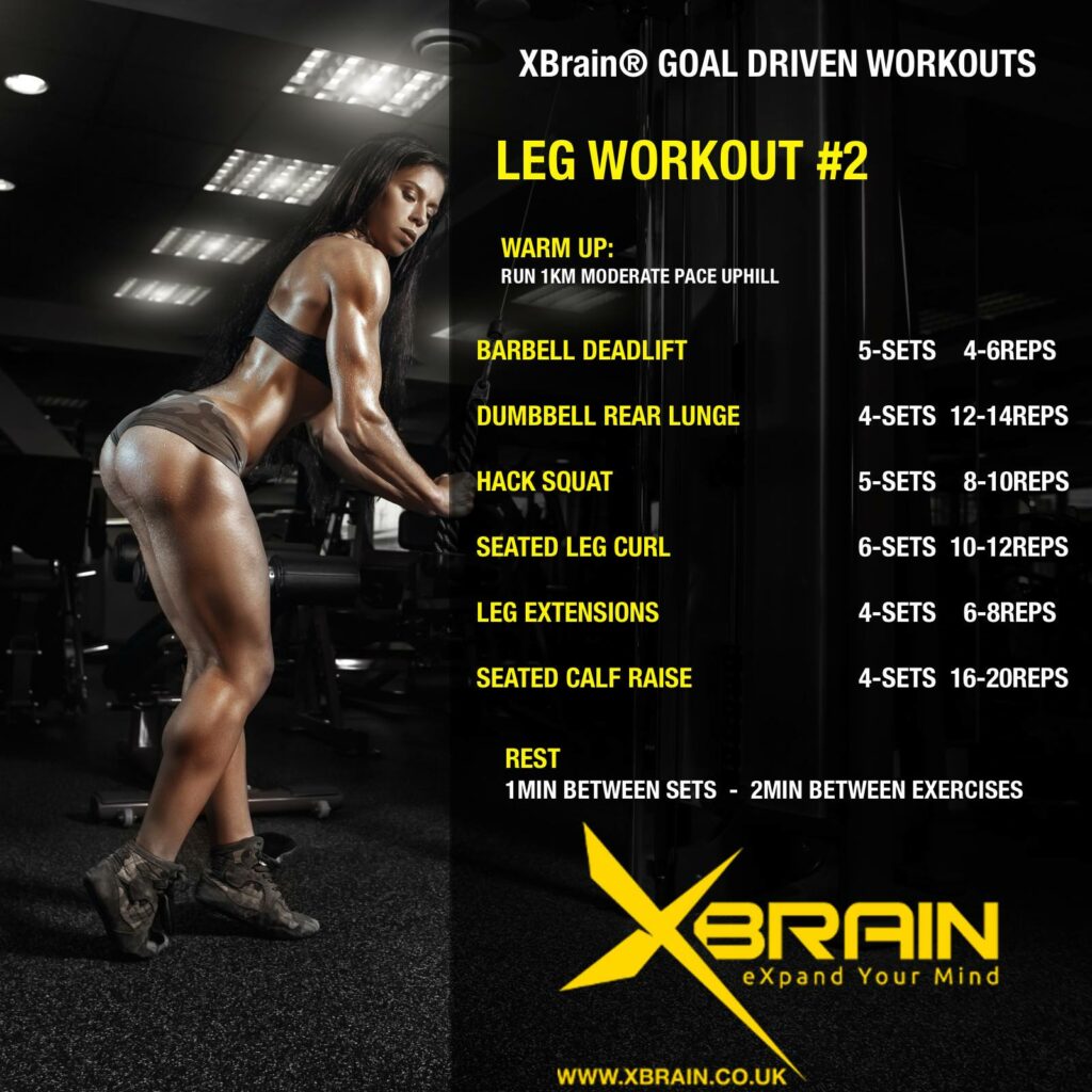 XBRAIN GOAL DRIVEN WORKOUTS – LEG WORKOUT #2 1 leg workout 2