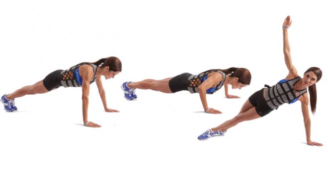Weight Vest Workouts to Maximize Your Results 1 pushup to trunk rotation