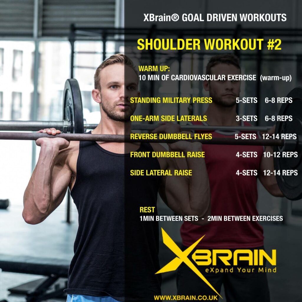 XBRAIN GOAL DRIVEN WORKOUTS – SHOULDER WORKOUT # 2 1 shoulder workout 2