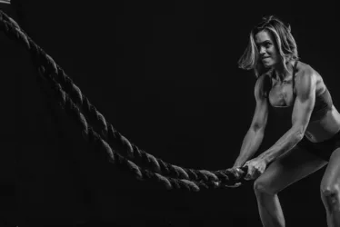Build Superhero-Like Strength with Battle Ropes 6 battleropesgirl jpg