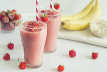 Whey Protein Recipes 7 Classic whey Strawberry and Banana Smoothie