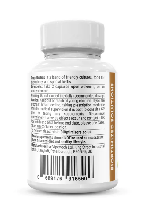 CogniBiotics BiOptimizers - 60 Caps - Image 2