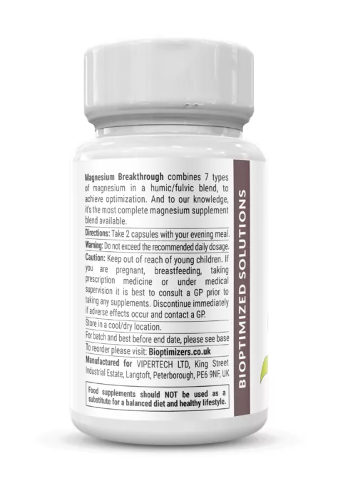 Magnesium Breakthrough by BiOptimizers - 60 Caps - Image 3
