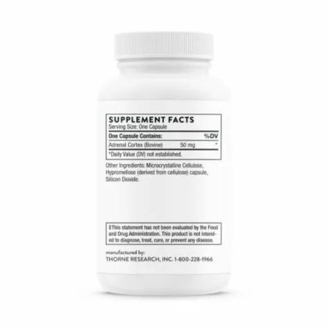Thorne Research Adrenal Cortex 60 Capsules - Image 4