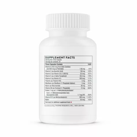 Thorne Basic Prenatal 90 Capsules - Image 3
